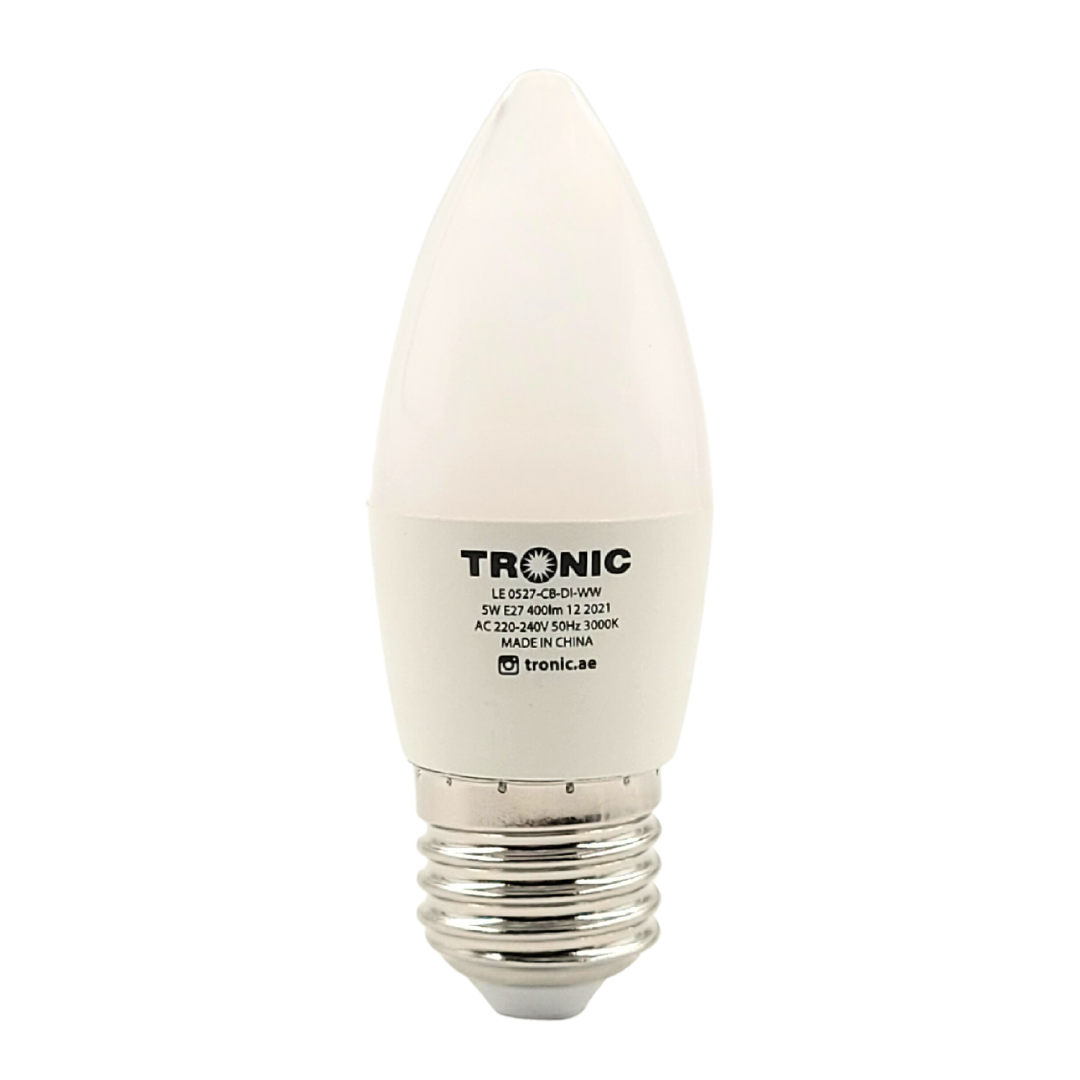 5 Watts Dimmable E27 LED Candle Bulb – Tronic Tanzania