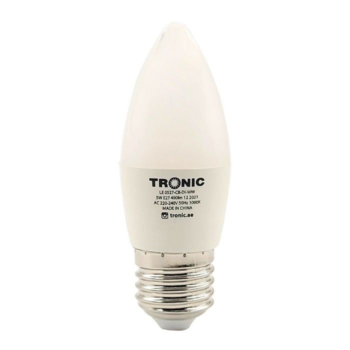 5 Watts Dimmable E27 LED Candle Bulb