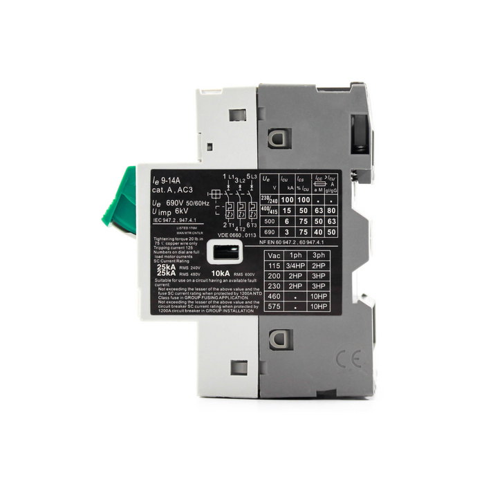 Motor Protection Circuit Breaker 9-14Amps