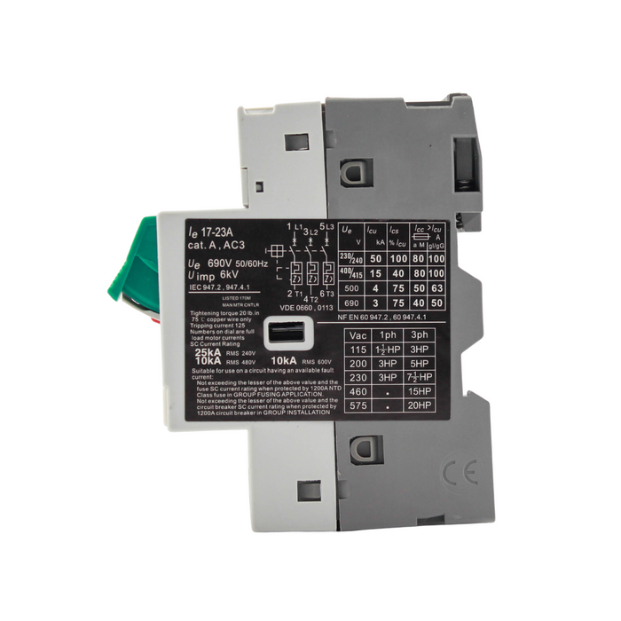 Motor Protection Circuit Breaker 17-23Amps