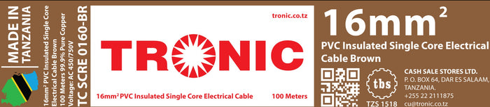 16mm Single Core Cable