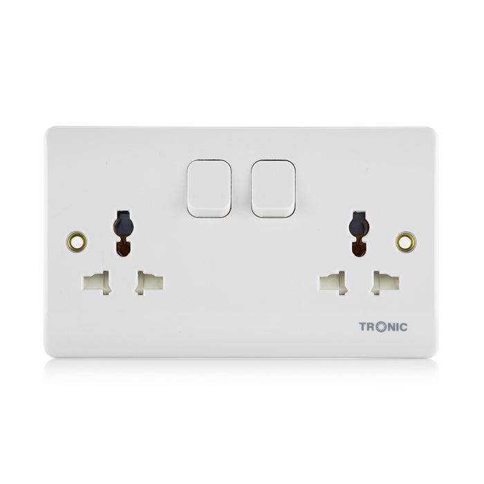 Universal Switch Socket Twin 16A