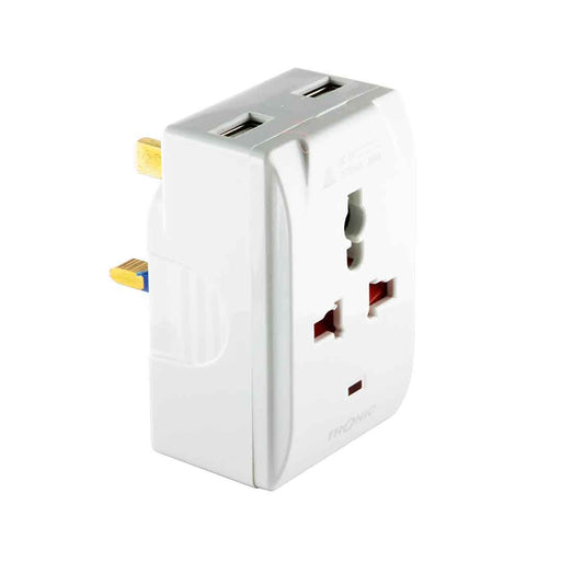 Multiplug with 2 x USB 13Amps UK Tronic - Tronic Tanzania