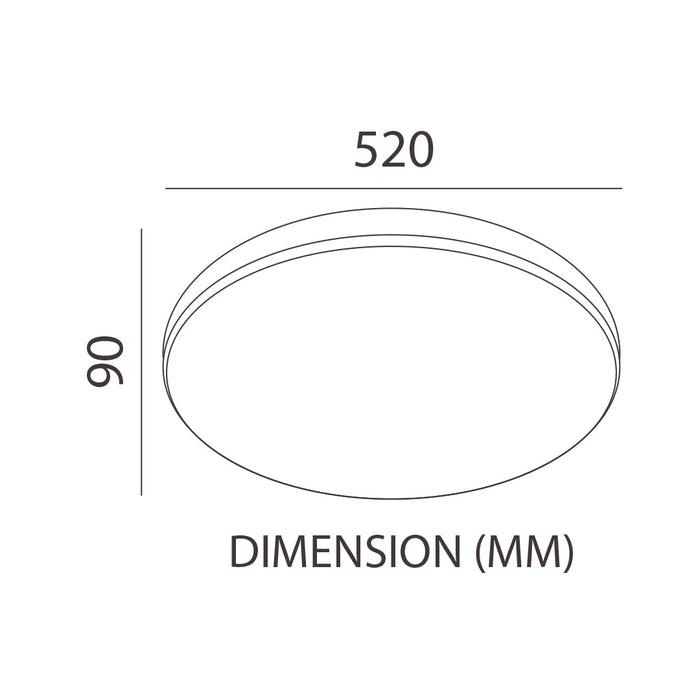 Simple LED Changeable (3 Shades) Ceiling Light - Tronic Tanzania