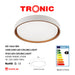 White and Gold Changeable (3 Shades) Ceiling Light - Tronic Tanzania