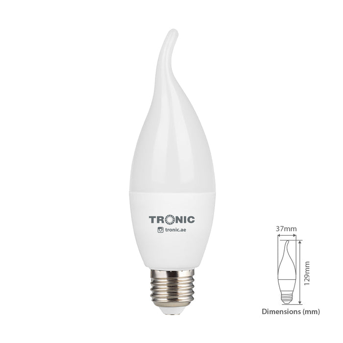 4 Watts Flame Candle Tail LED E27 (Screw) Bulb - Tronic Tanzania