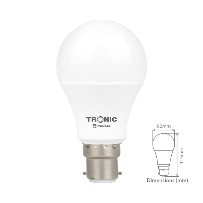 9 Watts Daylight LED B22 (Pin) Bulb - Tronic Tanzania