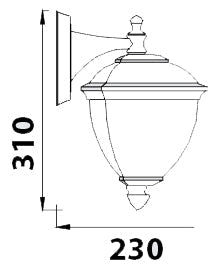 Inverted Outdoor Wall Lamp - Tronic Tanzania