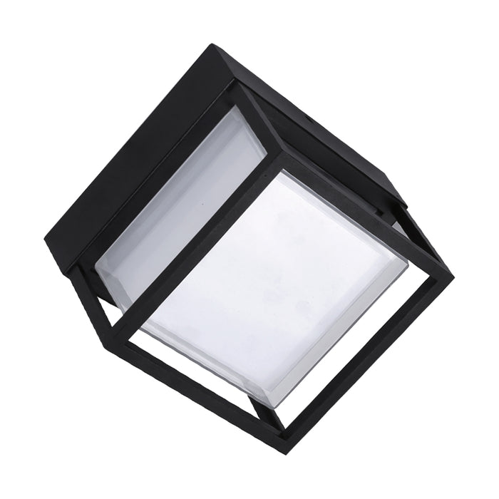 Black LED Wall Light Square