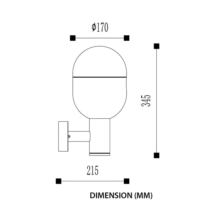 Black Wall Light - Tronic Tanzania