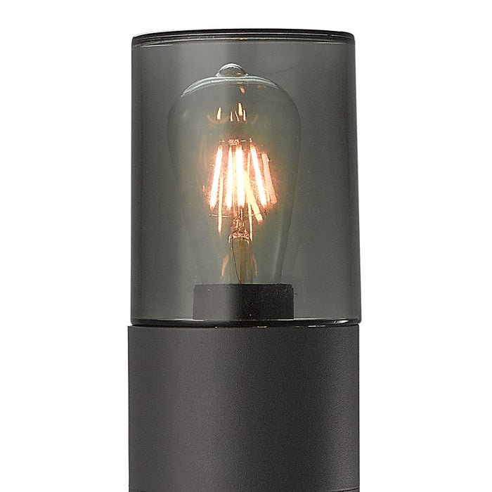 Black Bollard Light