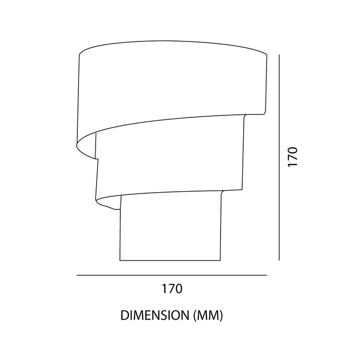 Spiral Scone Decorative Wall Lamp - Tronic Tanzania
