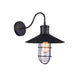 Black Vintage Wall Light with Black Wire Cage - Tronic Tanzania