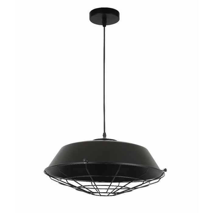 Black Shade with Wire Mesh Pendant Light - Tronic Tanzania