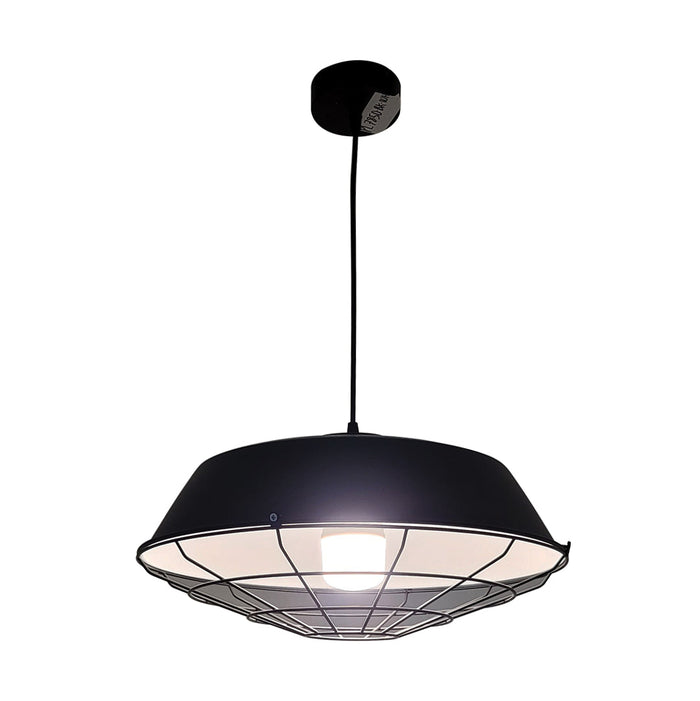 Black Shade with Wire Mesh Pendant Light - Tronic Tanzania