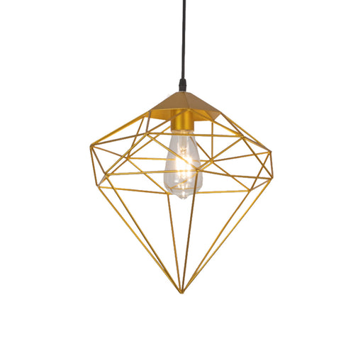 Gold Diamond Cage Pendant Lamp - Tronic Tanzania