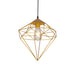 Gold Diamond Cage Pendant Lamp - Tronic Tanzania