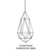 Black Diamond Cage Pendant Lamp - Tronic Tanzania