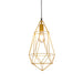 Gold Diamond Cage Pendant Lamp - Tronic Tanzania