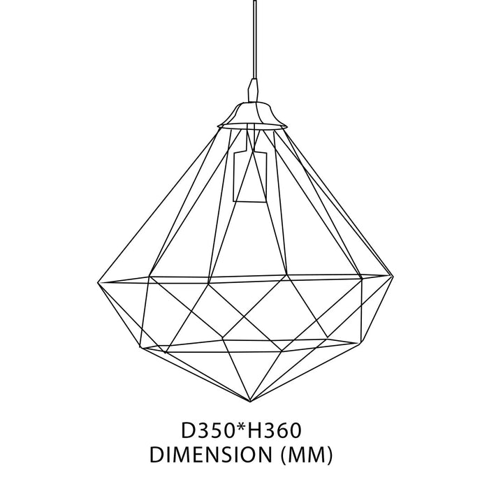 Diamond Cage Pendant Lamp - Tronic Tanzania