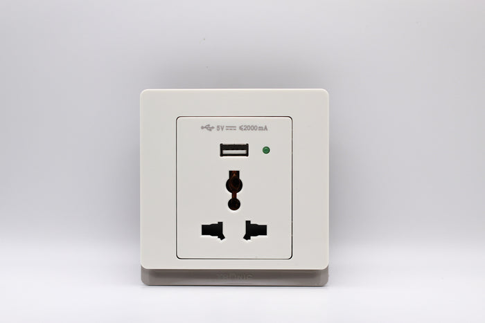 Single Socket with USB