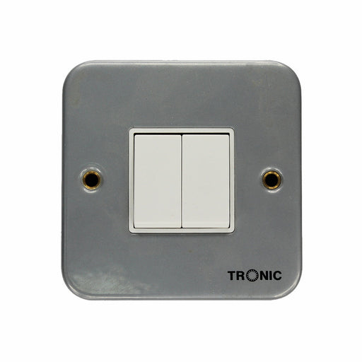 Metal Clad 2 Gang 2 Way Switch - Tronic Tanzania