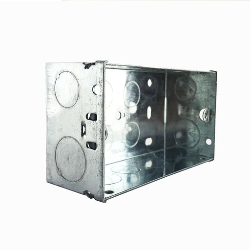 Twin Deep Galvanised Iron Switch Box - Tronic Tanzania