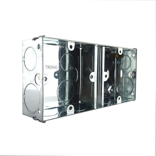 Single Galvanised Iron Electrical 2 Way Switch Box - Tronic Tanzania