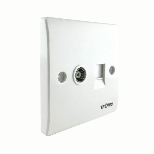 Tronic TV and Data Socket White - Tronic Tanzania