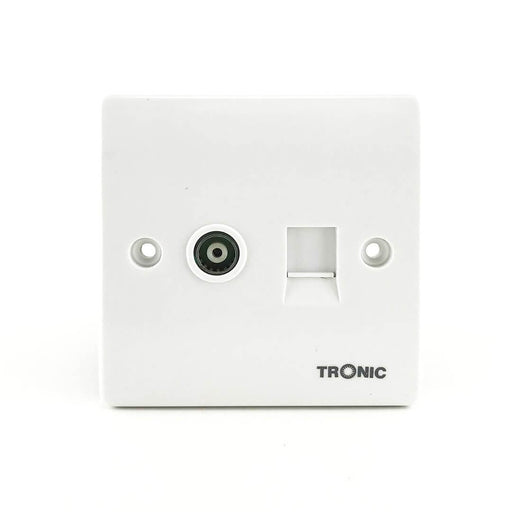 Tronic TV and Data Socket White - Tronic Tanzania