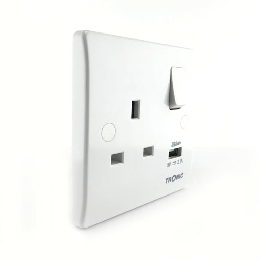 Single Socket With USB 13Amps - Tronic Tanzania