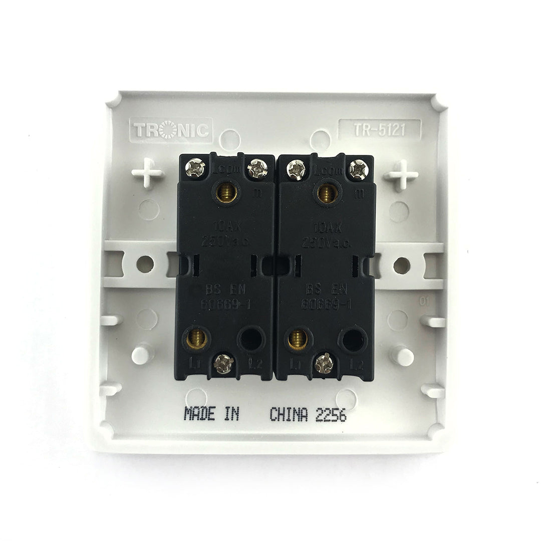 2 Gang 1 Way Switch Standard – Tronic Tanzania