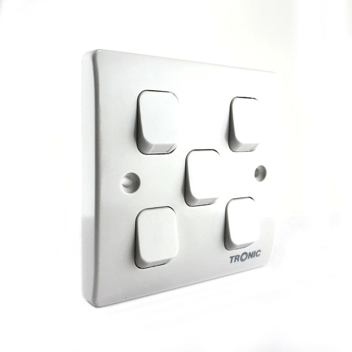 Tronic 5 Gang 2 Way Switch Standard - Tronic Tanzania