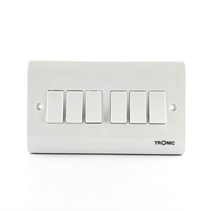 Tronic 6 Gang 2 Way Switch Standard - Tronic Tanzania