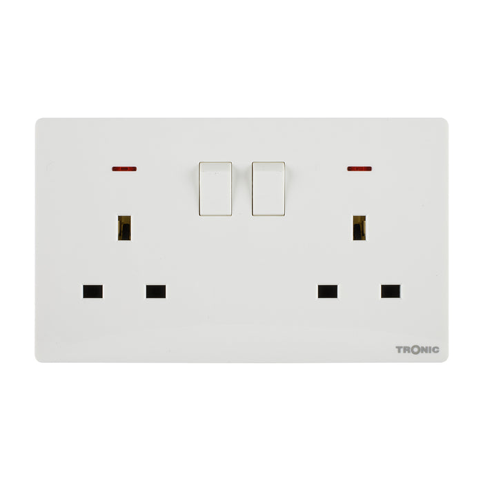 Twin Switch Socket with Neon