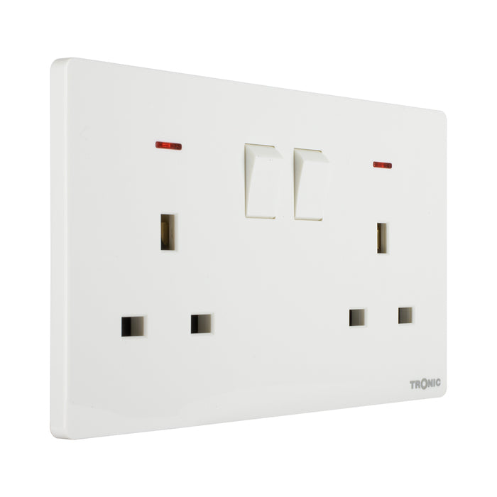 Twin Switch Socket with Neon